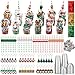 FoldTier 211 Pcs 36 Set Christmas Party Favors Gifts Xmas Gift Cups Filler with Lids Straws Sticker Pendant Raffia for Christmas Stocking Stuffers Classroom Gift Exchange Goodie Bag Fillers Supplies - Image 2