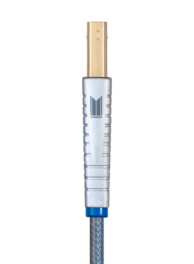 Monoprice Monolith USB Digital Audio Cable - USB Type-A to USB Type-B, Gold-Plated Connectors, 22AWG, 2 Meter, Gray - Image 5