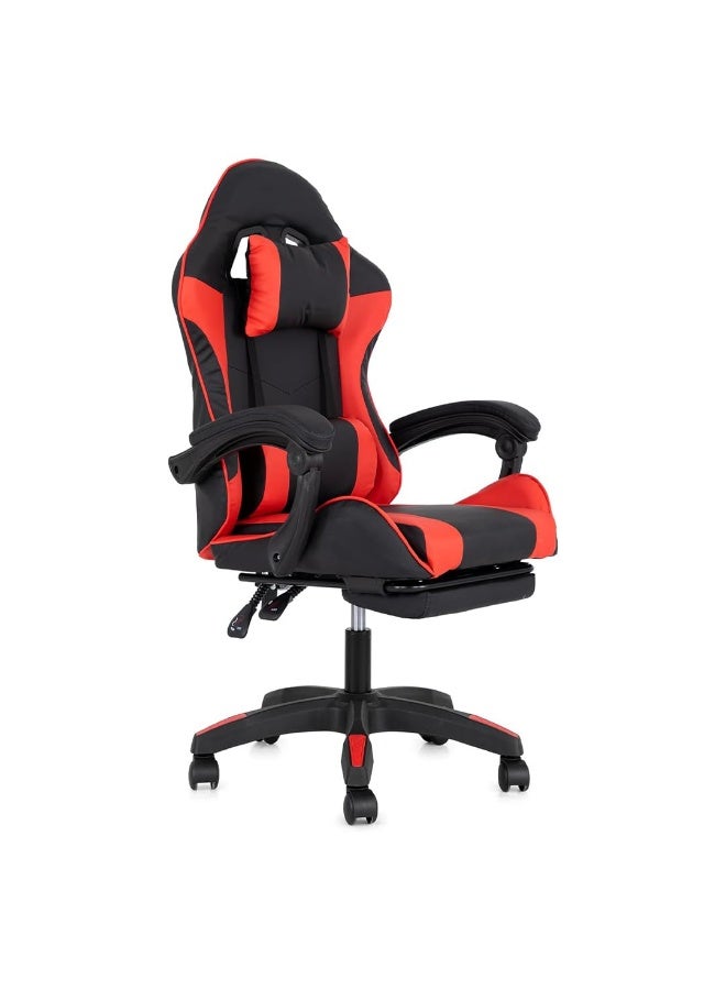 Multi Home Furniture Black & Red Gaming Chair | Ergonomic Chair High-Back Recliner Chair with Adjustable Footrest & Armrest | Racing-Style Office Chair with Lumbar & Headrest Support for Gaming Setup - Image 1