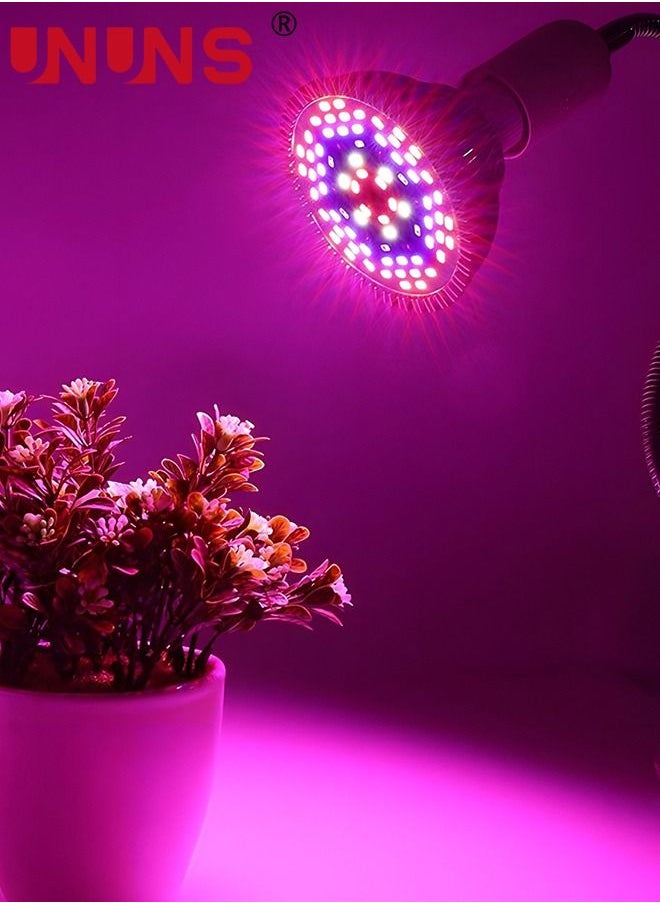 UNUNS LED Growth Light Bulb,50W Plant Light Bulb With 78LEDs For Indoor Plants,E27 Socket,Grow Lamp For Hydroponic Indoor Garden Greenhouse Succulent  - Image 2