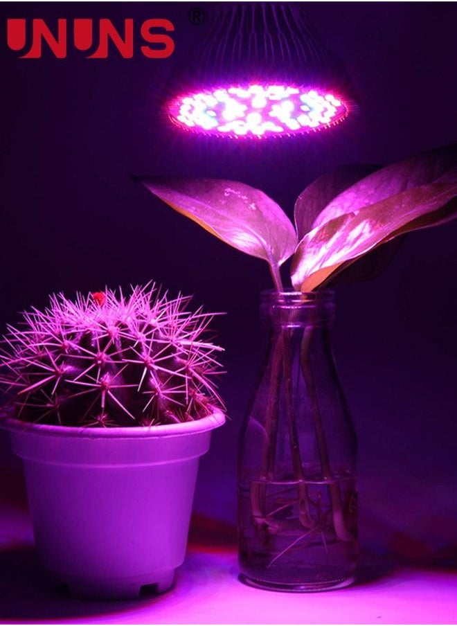 UNUNS LED Growth Light Bulb,50W Plant Light Bulb With 78LEDs For Indoor Plants,E27 Socket,Grow Lamp For Hydroponic Indoor Garden Greenhouse Succulent  - Image 3