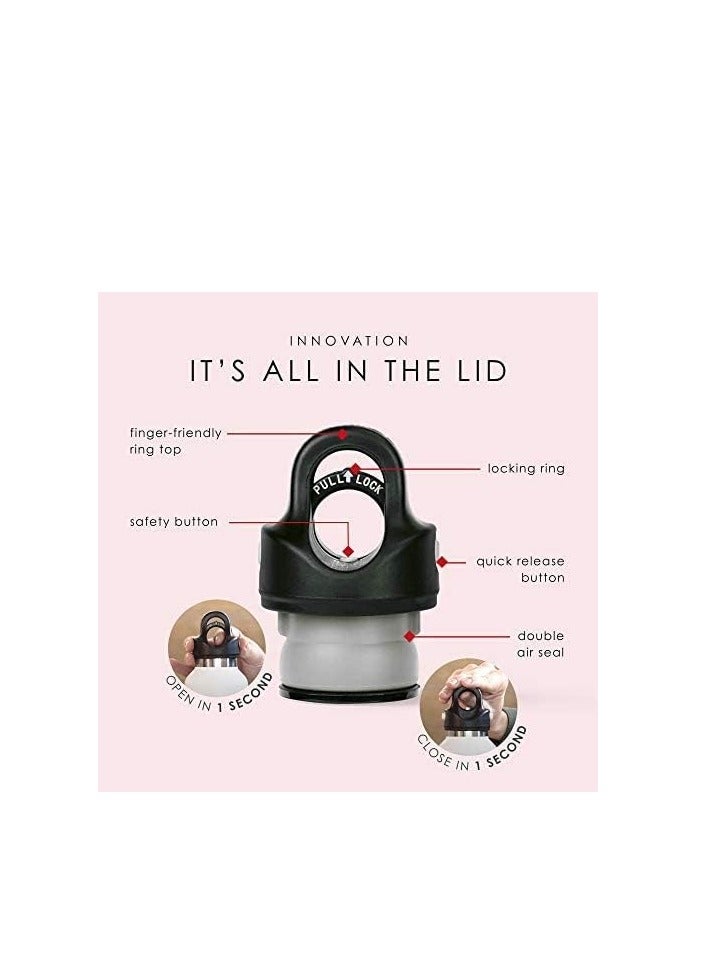 RevoMax Double Walled Vacuum Insulated Water Bottle, Copper Plated, Insulated Thermos Flask, Twist-Free Cap, 18/8 Stainless Steel, BPA-free, Phthalate-free, No Flavour-Staining, 20oz/592ml, Fire Red - Image 5