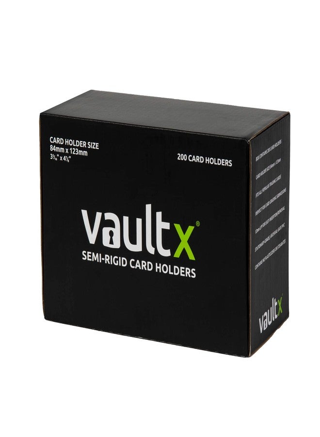 Vault X Semi Rigid Trading Card Holders, Rigid Sleeves for TCG and Sports Card Reviews, Card Sleeves (Pack of 200) - Image 2