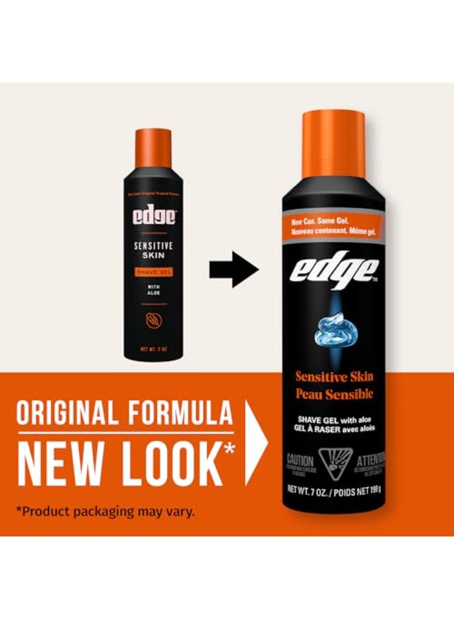 Edge Shaving Gel for Men Sensitive Skin with Aloe 6 Pack Shave Gel For Men That Moisturizes Protects and Soothes To Help Reduce Skin Irritation - Image 4