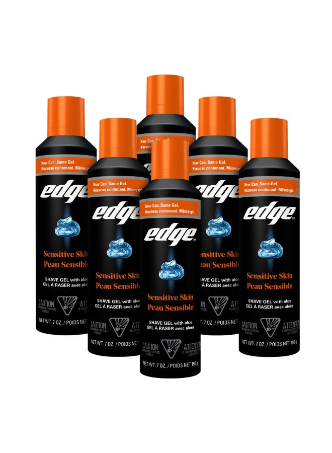 Edge Shaving Gel for Men Sensitive Skin with Aloe 6 Pack Shave Gel For Men That Moisturizes Protects and Soothes To Help Reduce Skin Irritation - Image 3