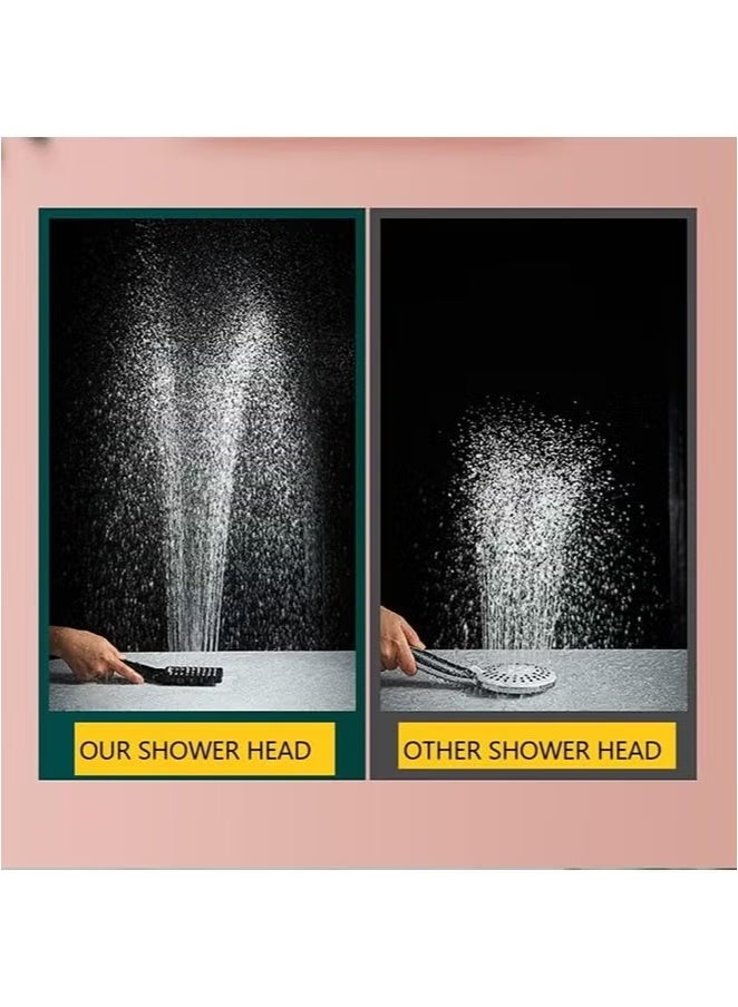 YelaJoy Shower Set, Shower Kit 8-Inch Shower Head with Handheld Including Rough-In Valve Body, Storage Rack and Trim Bathroom Rainfall Shower Kit Square  - Image 4