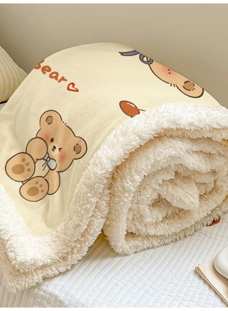 نامالو بطانية من الصوف المخملي، سميكة، فائقة النعومة، مناسبة لسرير المنزل، المكتب، الشال، الأريكة، القيلولة، بطانية سكن الطلاب - Image 1