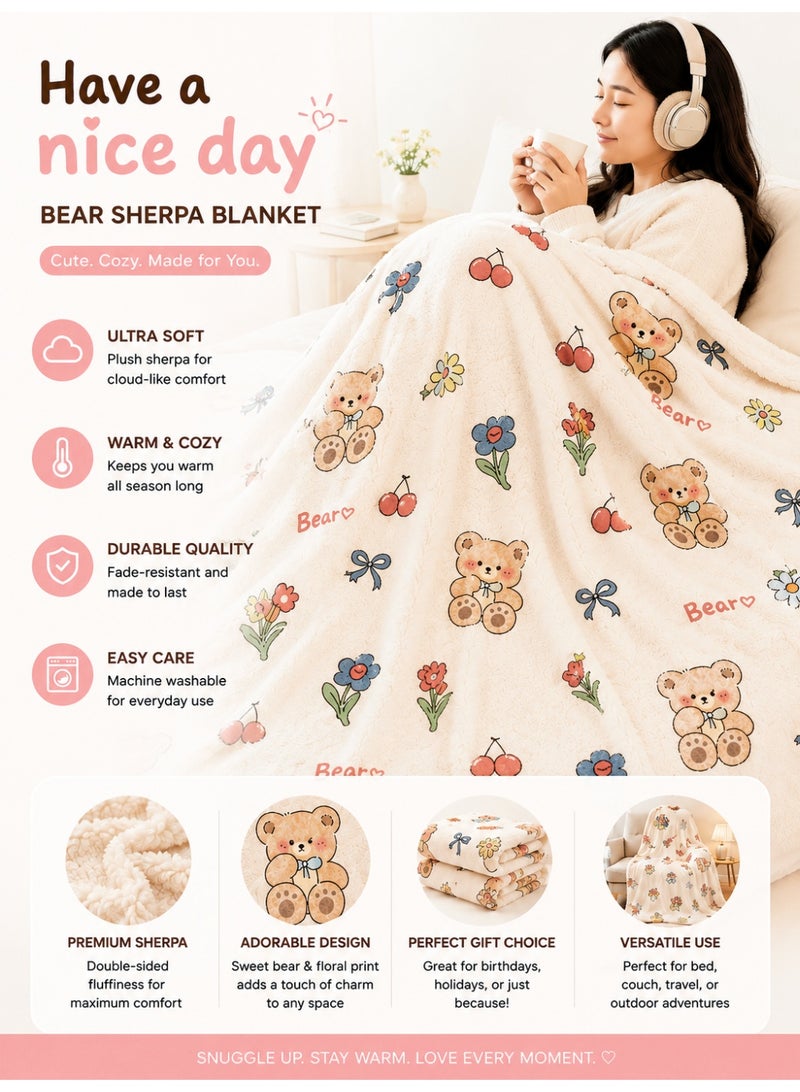 Namalu Velvet fleece blanket, thickened,  Super soft, Suitable for home bed, office, shawl, sofa, nap, student dormitory blanket - Image 1