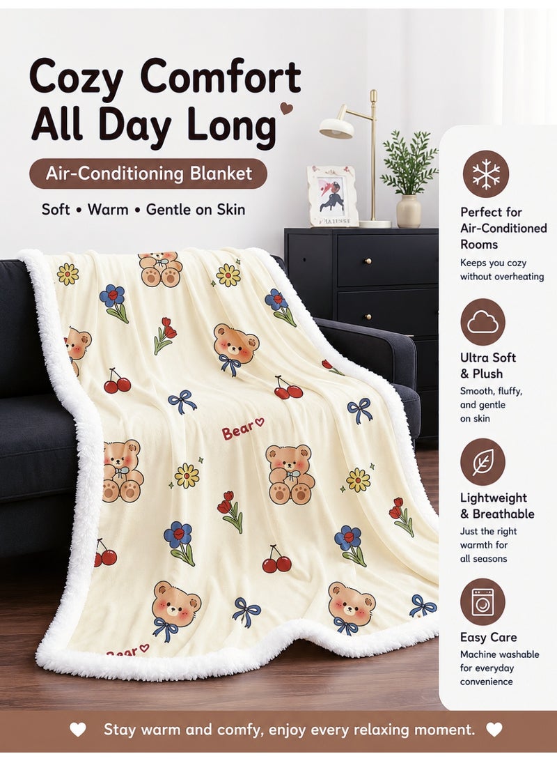 Namalu Velvet fleece blanket, thickened,  Super soft, Suitable for home bed, office, shawl, sofa, nap, student dormitory blanket - Image 3