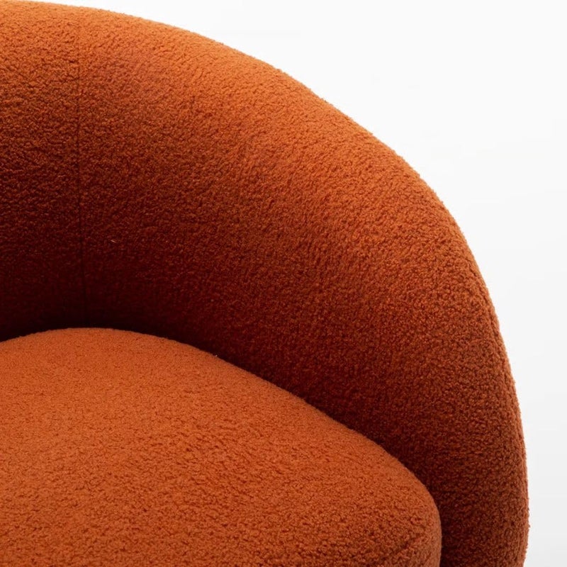 Comfynest Upholstered Swivel Barrel Chair - Image 4