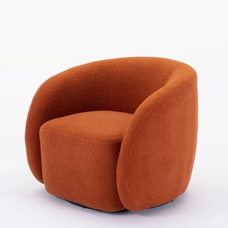 Comfynest Upholstered Swivel Barrel Chair - Image 3