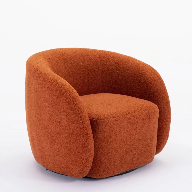 Comfynest Upholstered Swivel Barrel Chair - Image 1