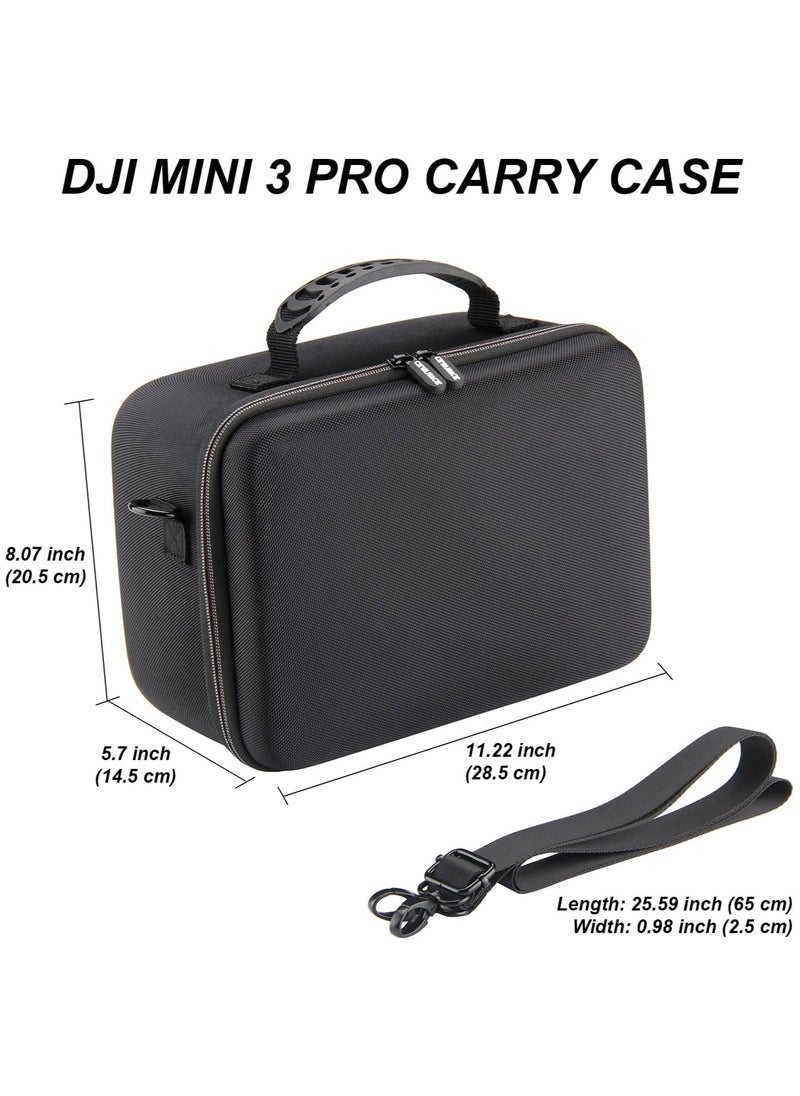 Mini 3 Pro Case, Portable Travel Bag for DJI Mini 3 Pro Drone, Compatible with DJI RC or RC-N1 Controllers and Other Accessories (Black)