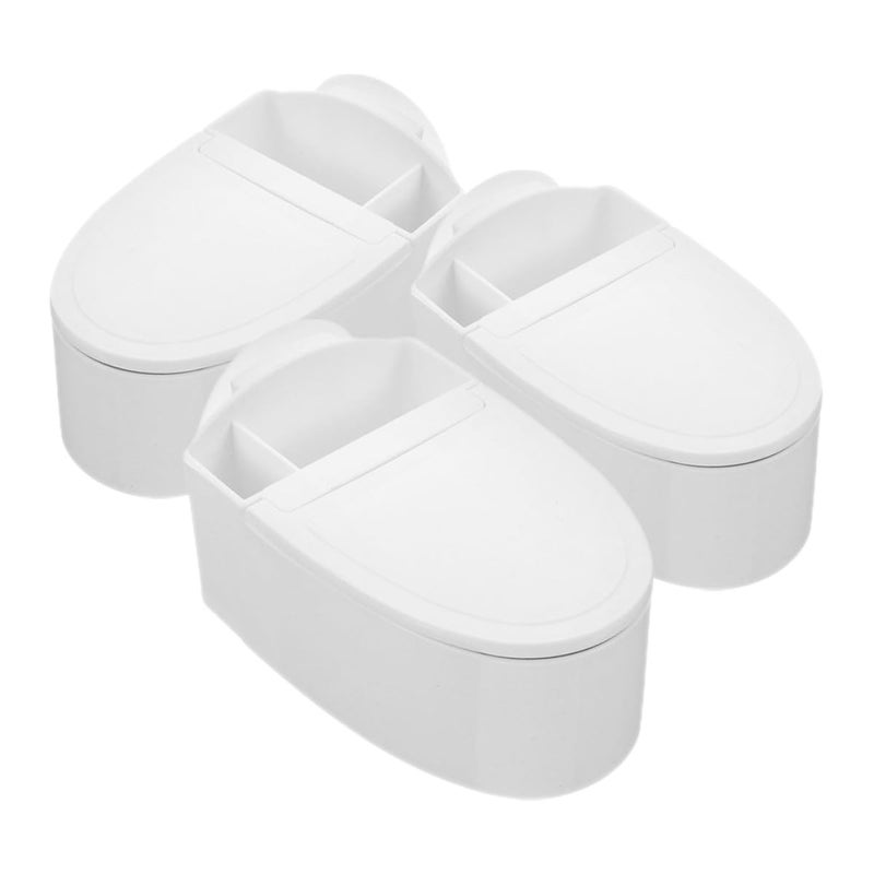 Wall Mounted Ashtray Set With Lid 3 Pack Flip Top Design For Bathroom Office Indoor Use - Image 2
