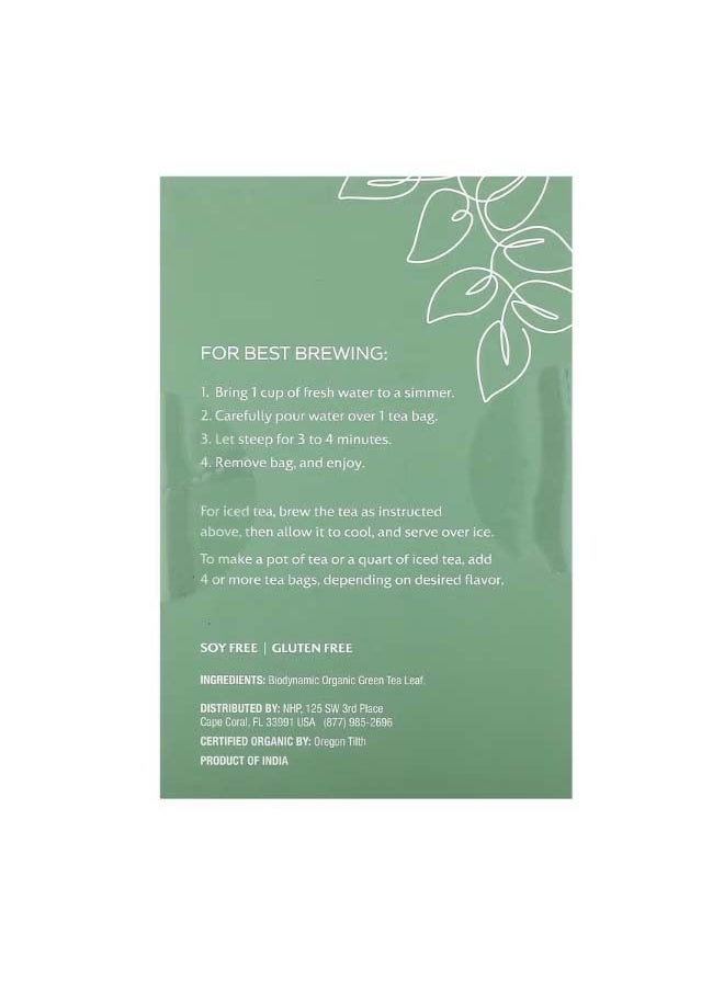 Dr. Mercola Solspring Biodynamic Organic Imperial Green Tea 18 Tea Bags 1.27 oz 36 g  - Image 2