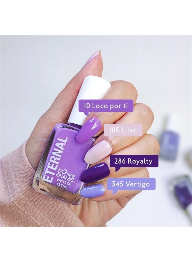ETERNAL Purple Nail Polish Set for Women (HOLA BONITA) - Light Pink Nail Polish Set for Girls - Lasting & Quick Dry Fingernail Polish Kit for Home DIY Mani Pedi - Made in USA, 13.5mL (Set of 4) - Image 2