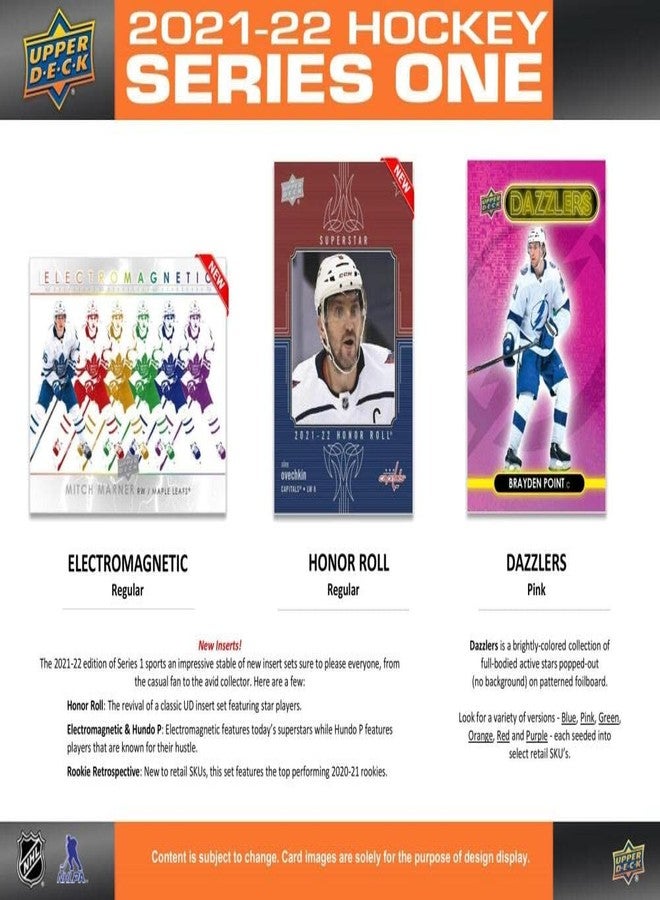 Upper Deck 2021/22 Upper Deck Series 1 NHL Hockey BLASTER box (6 pks/bx) - Image 5