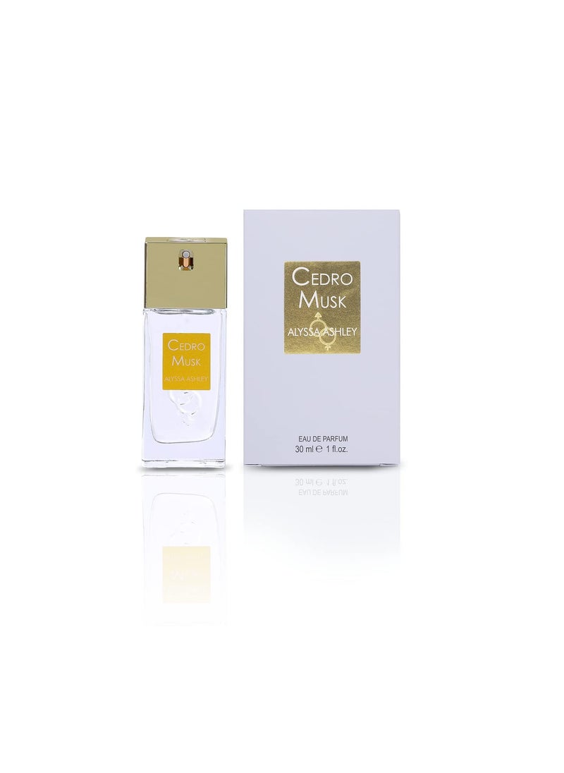 ALYSSA ASHLEY Alyssa Ashley Cedro Musk  Perfume for Women and Cologne for Men with Sparking Notes of Cedar  Long Lasting Mens Cologne  1 oz EDP Spray 