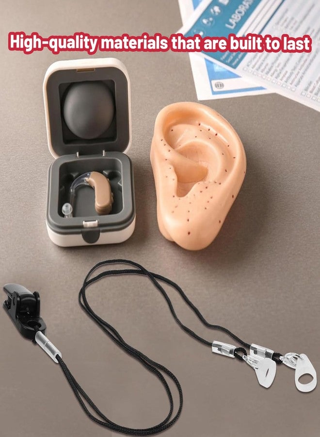 RupeeRise Hearing Aid Lanyard with Secure Clip, Anti-Loss Cord for Hearing Devices, Suitable for Adults - Image 3