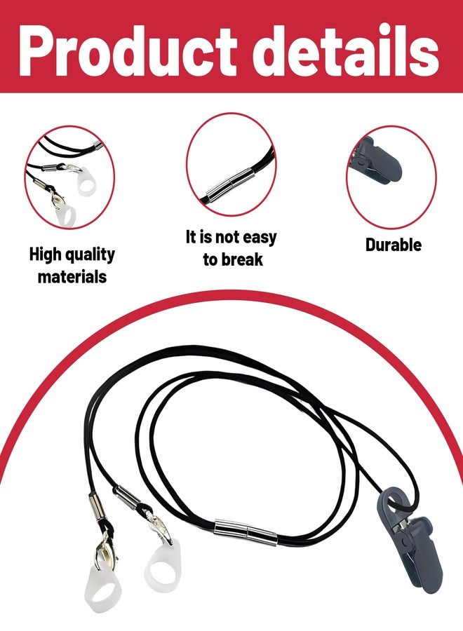 RupeeRise Hearing Aid Lanyard with Secure Clip, Anti-Loss Cord for Hearing Devices, Suitable for Adults - Image 2