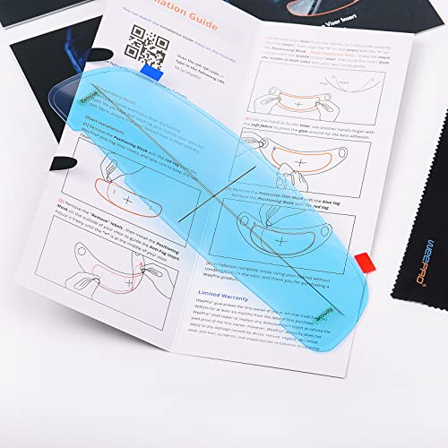 WeePro Helmet Face Shield Visor Film Anti-Fog Compatible with ARAI Helmet Visor Clear Anti-fog Protective Film Fog Free Helmet Shield for Cold and Rainy Days 3.7" x 11.5" - Image 3