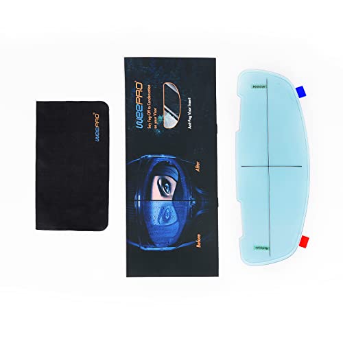 WeePro Helmet Face Shield Visor Film Anti-Fog Compatible with ARAI Helmet Visor Clear Anti-fog Protective Film Fog Free Helmet Shield for Cold and Rainy Days 3.7" x 11.5" - Image 2