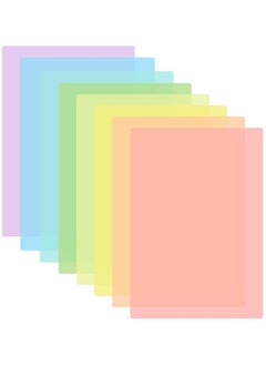 Generic 8x A4 Colour Overlays for Dyslexia, Dyslexia Overlays Dyslexia Aids for Children Coloured Overlays for Dyslexia Overlays for Reading Dyslexia Coloured Overlays Reading Ruler for Dyslexia  - Image 1