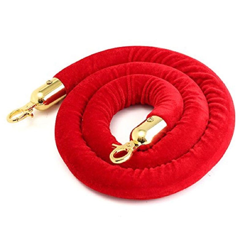 DOLPHY حبل دلفي المخملي لإدارة الطوابير باللون الذهبي - Image 5