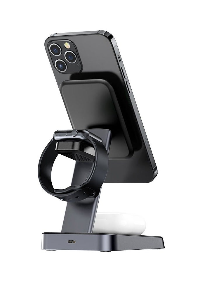 أسيفاست حامل سطح المكتب شاحن لاسلكي سريع من Acefast E3 3 في 1 - Image 2