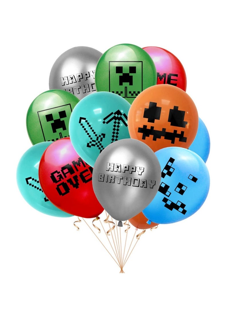 69 Pcs Minecraft Game Theme Birthday Celebration Tableware Decoration Party Supplies for Kids - Image 3