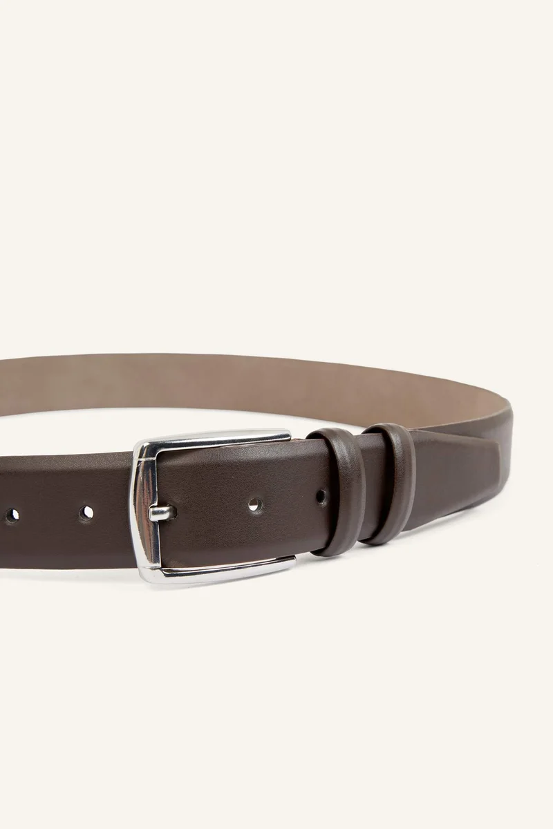 Defacto  Man Rectangle Clasp Faux Leather Classic Belt for Men | Best Price UAE