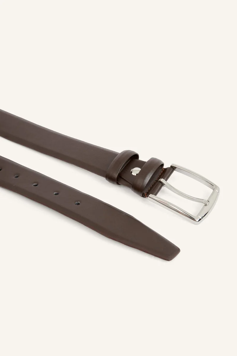 Defacto  Man Rectangle Clasp Faux Leather Classic Belt for Men | Best Price UAE