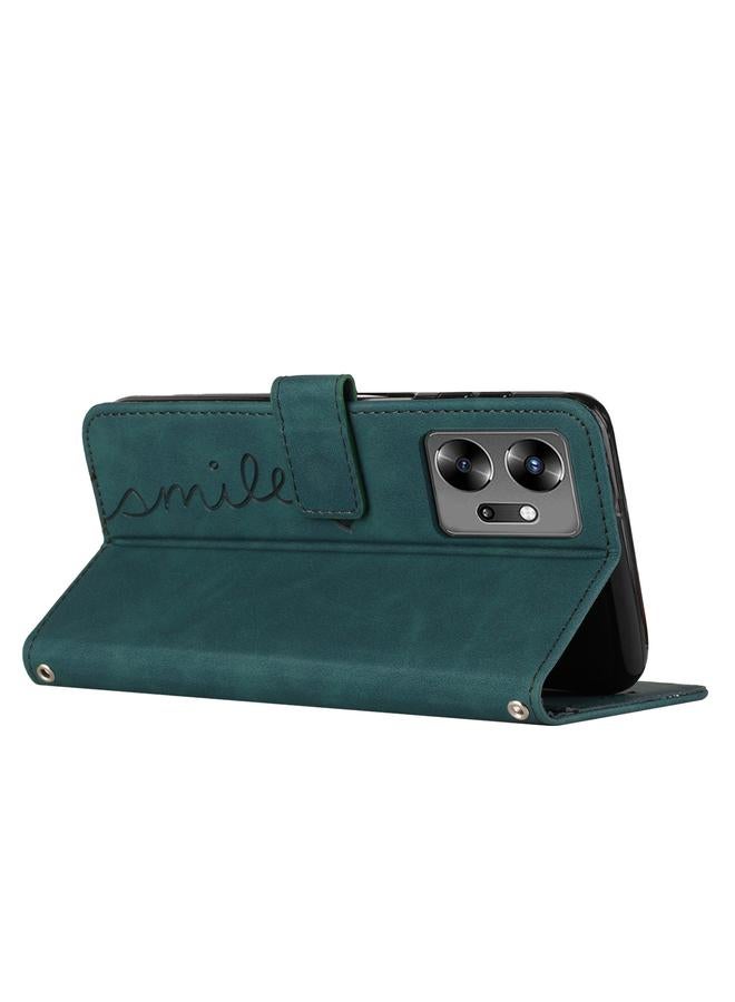 اس-توب جراب هاتف Infinix Zero 20 مصنوع من الجلد بتصميم قلب مع حبل تعليق - Image 3