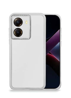 Wtech Xiaomi Poco X7 Pro 5G / Xiaomi Redmi Turbo 4 5G 2025 Soft Transparent TPU Silicone Ultra Thin Phone Stylish Electroplated Camera Border Back Case Cover - White 