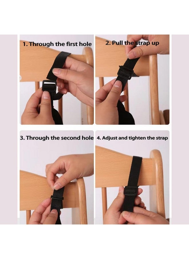 PCTC Universal 5 Point Harness Belt Safety Harness Seat Belt for Child Kid, Adjustable Harness Strap for High Chair and Pushchair, Stroller Harness, Black - Image 5