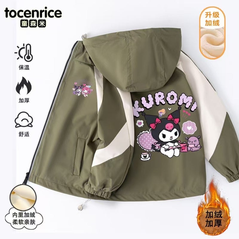 Kulomi Coat Girl'S Charge Clothes Autumn Coat Girl'S Mid-Big Boy'S Windproof Autumn Clothes - Image 1