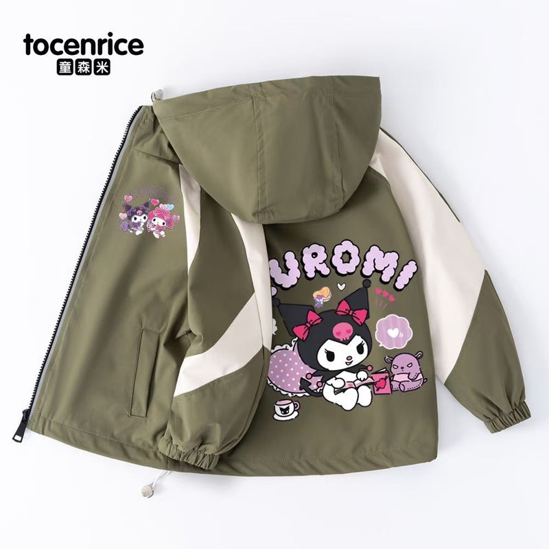 Kulomi Coat Girl'S Charge Clothes Autumn Coat Girl'S Mid-Big Boy'S Windproof Autumn Clothes - Image 4