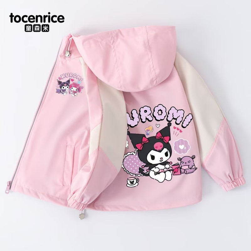 Kulomi Coat Girl'S Charge Clothes Autumn Coat Girl'S Mid-Big Boy'S Windproof Autumn Clothes - Image 2