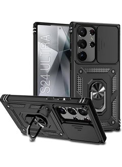 SH PROTECT TOUCH Shockproof Case Cover For Galaxy S24 Ultra With Camera Cover And Stand Kickstand Ring Military Grade Cover With Magnetic Kickstand Protective Case Kickstand Case  - Image 1