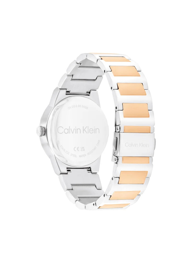 CALVIN KLEIN Linear Elegance Steel Strap Analog Watch
