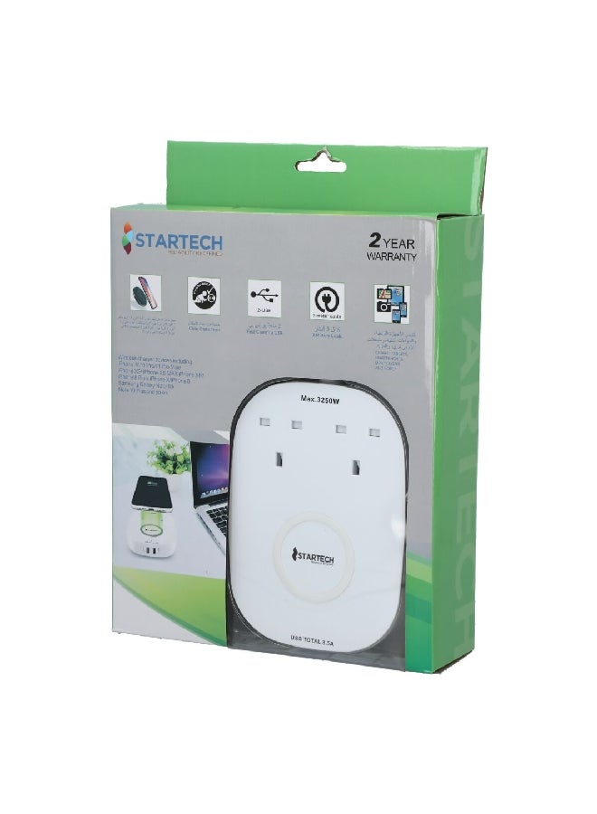 StarTech 2-Way 2 USB Extension Cord White 22.8 x 6.6 x 31 cm TH-UKQI2U - Image 5