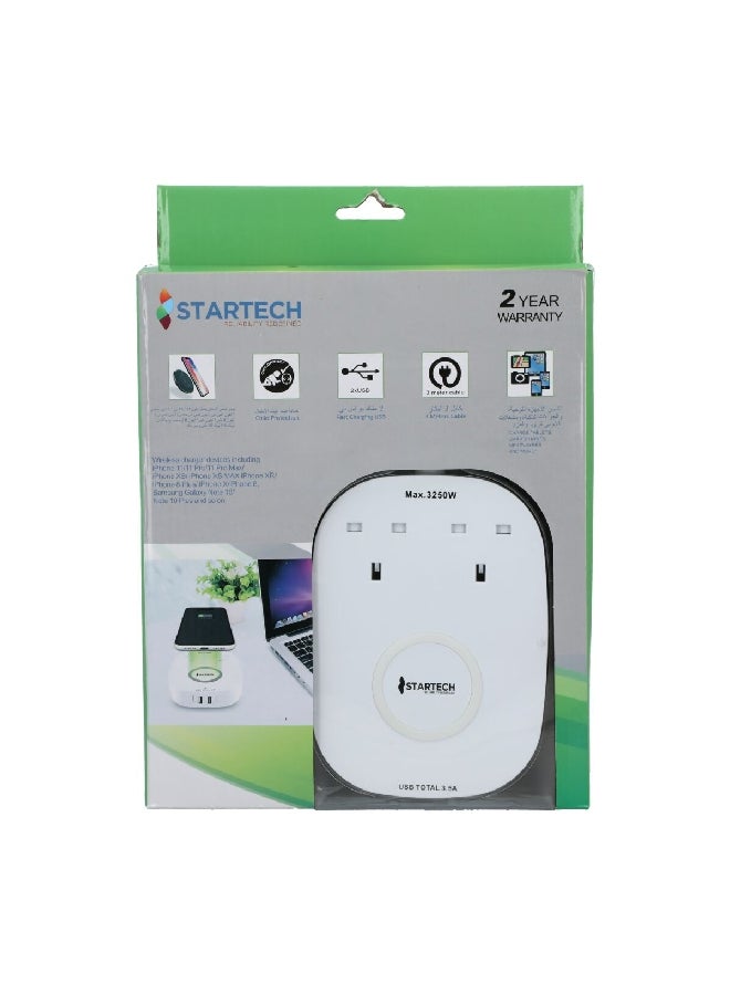 StarTech 2-Way 2 USB Extension Cord White 22.8 x 6.6 x 31 cm TH-UKQI2U - Image 4