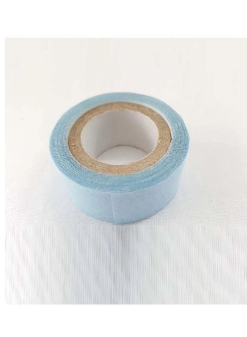 إستيل شريط دعم أمامي من الدانتيل شريط لاصق قوي مزدوج الجوانب أزرق اللون لشعر اللحمة وشعر مستعار مقاوم للماء 3 ياردات 20 مللي متر - Image 4