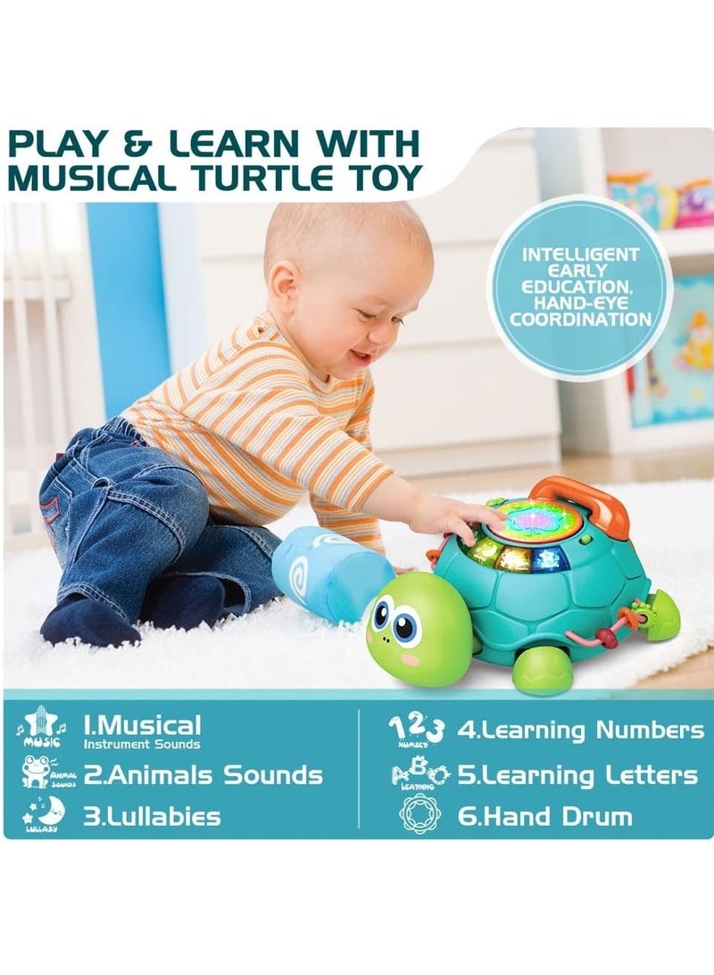 Baby Toys 6 to 12 Months, Musical Turtle Crawling Baby Toys for 12-18 Months, Early Learning Educational Toy with Light  Sound, Birthday Toy for Infant Toddler Boy Girl 7 8 9 10 11 month 1-2 Year Old - Image 4