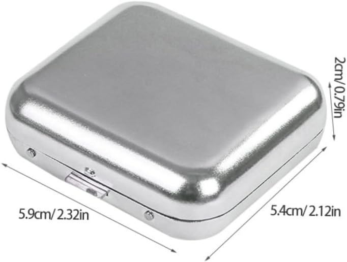2pcs Stainless Steel Portable Pocket Ashtrays with Lid, Mini Metal Cigarette Butt Containers for Outdoor Travel, Car, and Indoor Smoking Use - Image 2