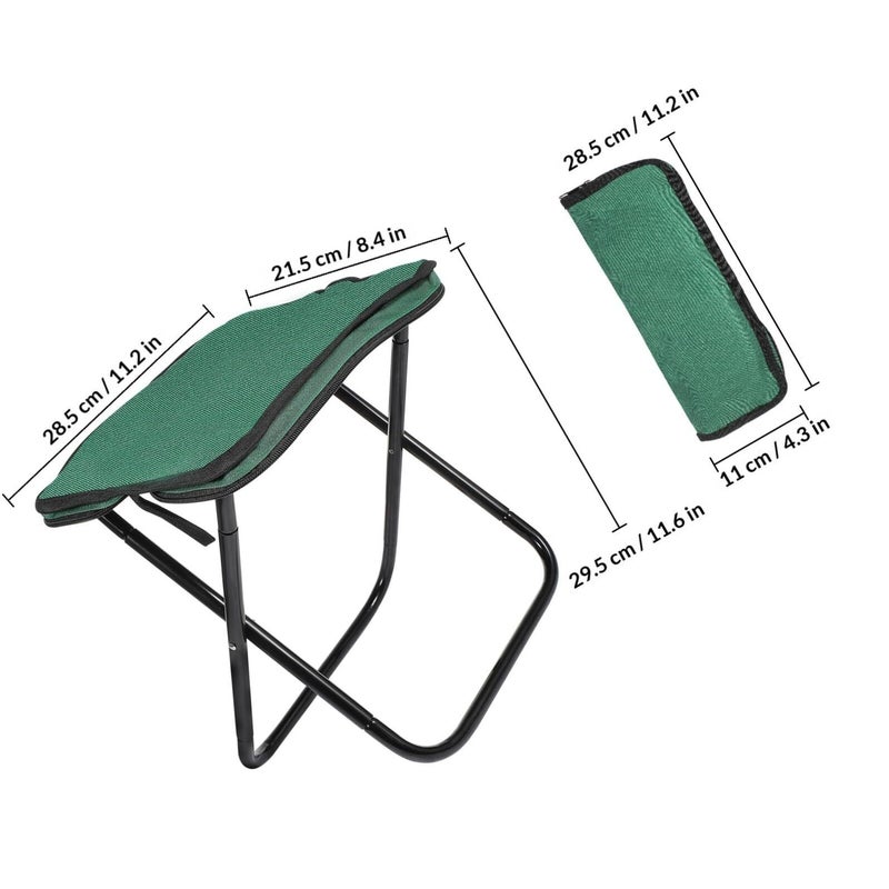Lightweight Portable Folding Aluminum Camping Stool for Outdoor Fishing Gardening - Image 5