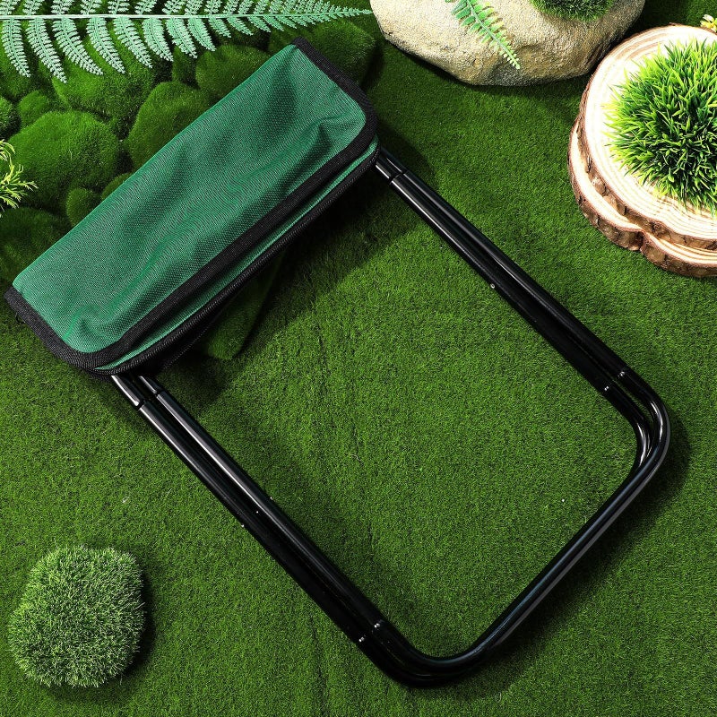 Lightweight Portable Folding Aluminum Camping Stool for Outdoor Fishing Gardening - Image 3