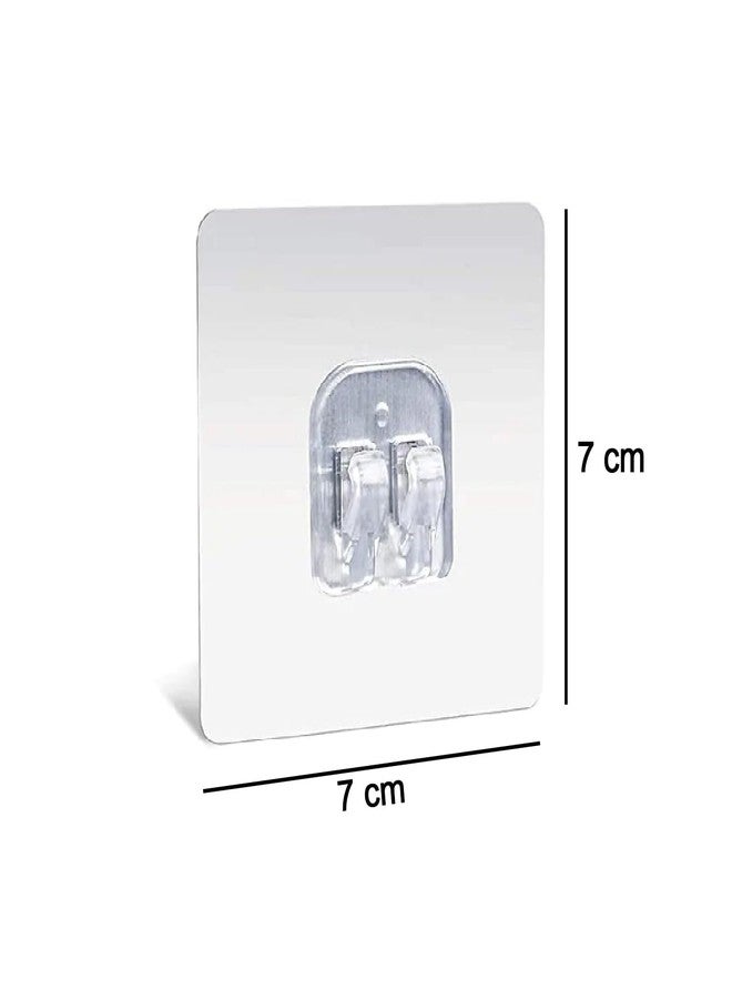 Oblivion Heavy Duty Plastic Self Adhesive Sticky Waterproof and Oil Proof, Reusable Wall Utility Seamless Wall Hooks, Wire Organizer Cable Management Clip Desktop Cord Hook (Pack of 5) - Image 2