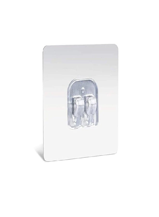 Oblivion Heavy Duty Plastic Self Adhesive Sticky Waterproof and Oil Proof, Reusable Wall Utility Seamless Wall Hooks, Wire Organizer Cable Management Clip Desktop Cord Hook (Pack of 5) - Image 1