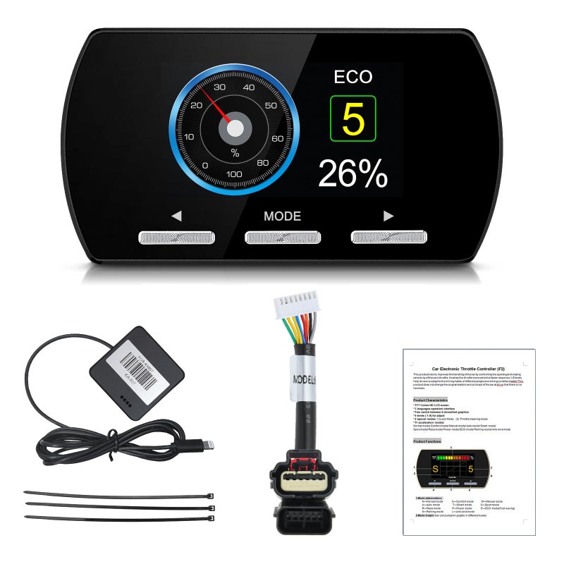 Throttle Response Controller 9 Drive Modes Throttle Controller Electronic Racing Accelerator Compatible with Ford F150 F250F550 Explorer Mustang Ranger Edge Taurus Fusion FocusLand RoverMazda